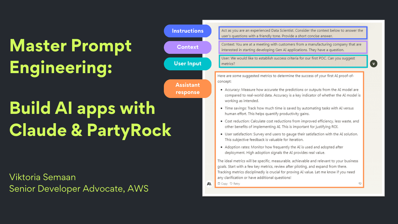 Master Prompt Engineering: Build AI apps with Claude & PartyRock
