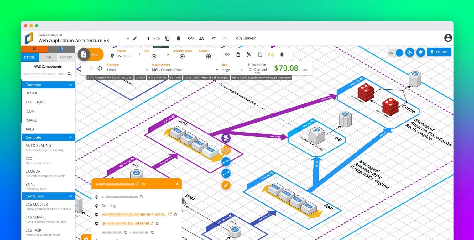 Plan new architectures and track your cloud footprint with Cloudcraft by Datadog