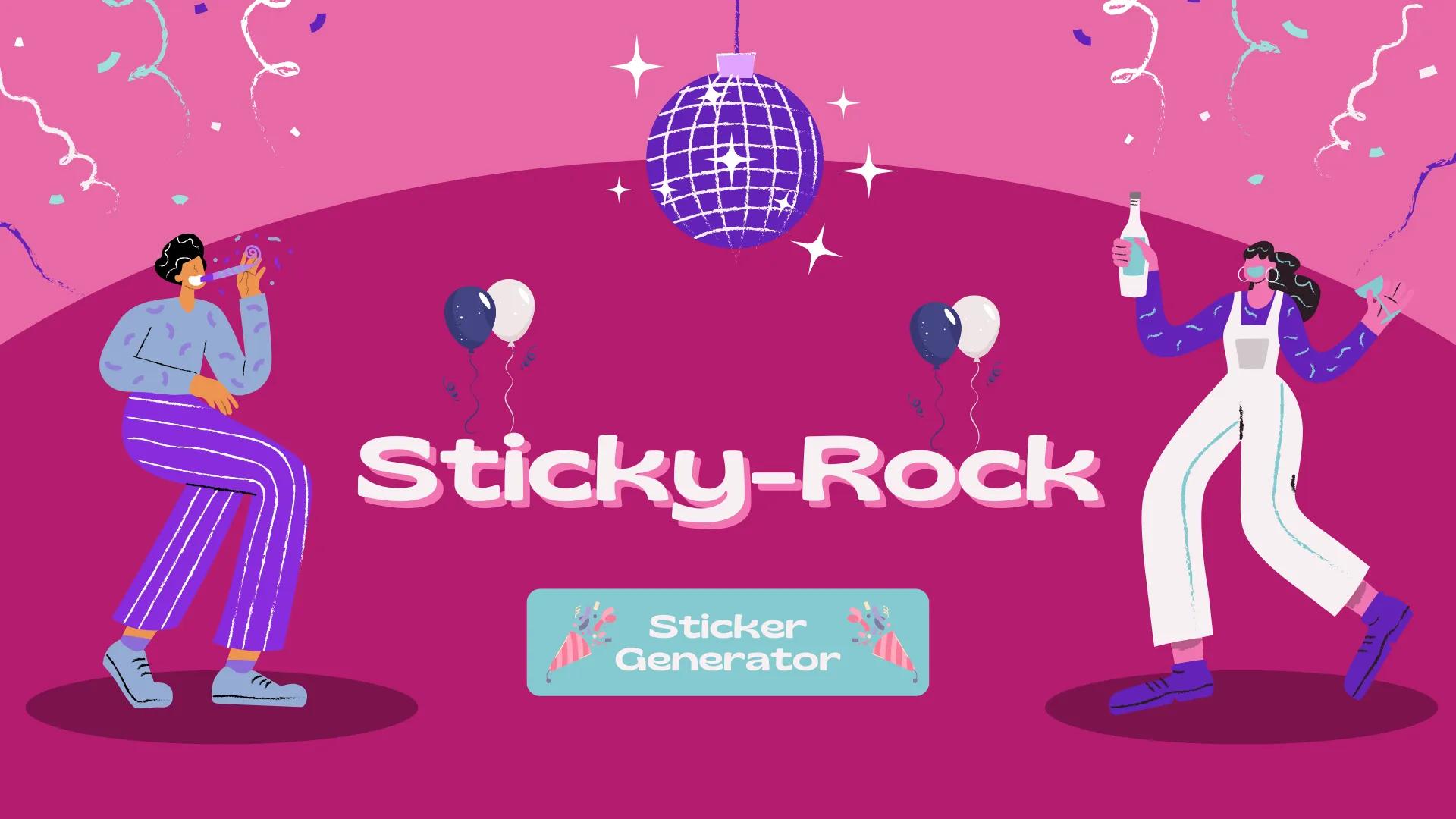 Sticky-Rock - Sticker Generator Developed in AWS Partyrock