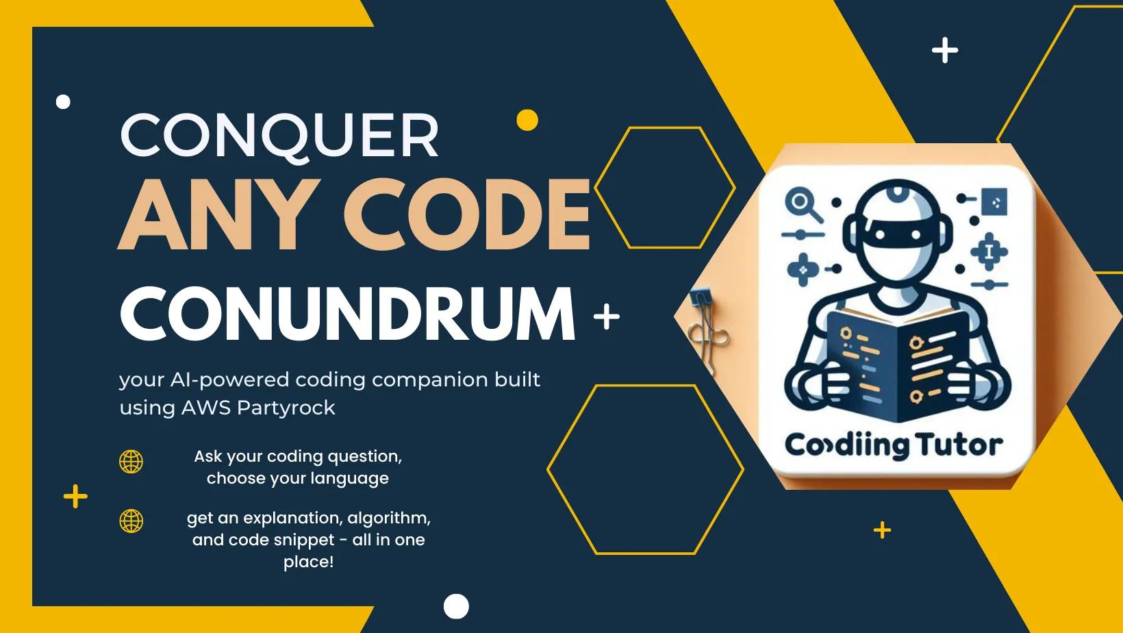 Conquer any Code Conundrum with CodingTutor!
