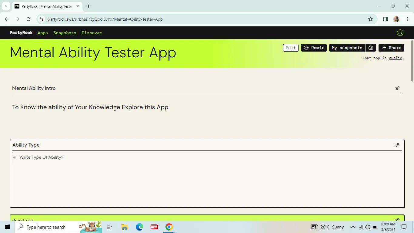  Mental Ability Tester App