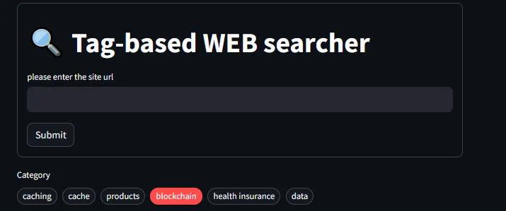 How to develop a tag-based web searcher using AI