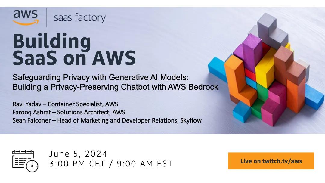 Building SaaS on AWS Twitch show from June 5th, 2024
