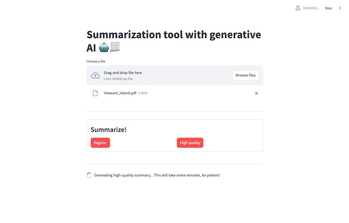 Detailed summaries and high-quality content creation with genAI