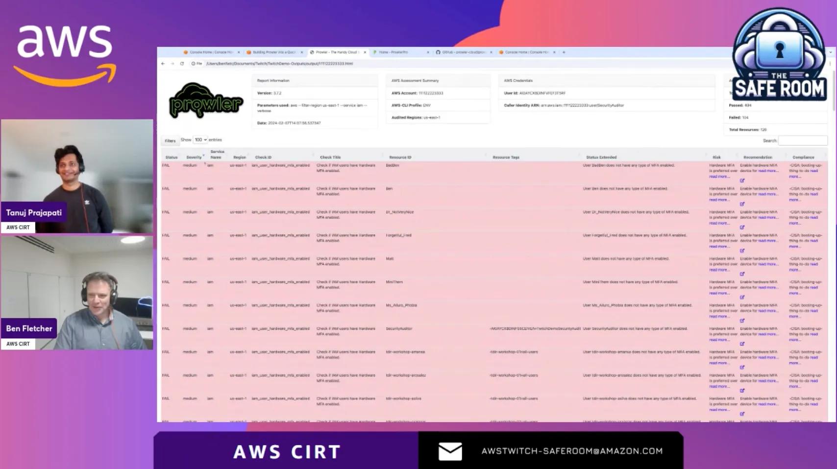 Security audit using Prowler