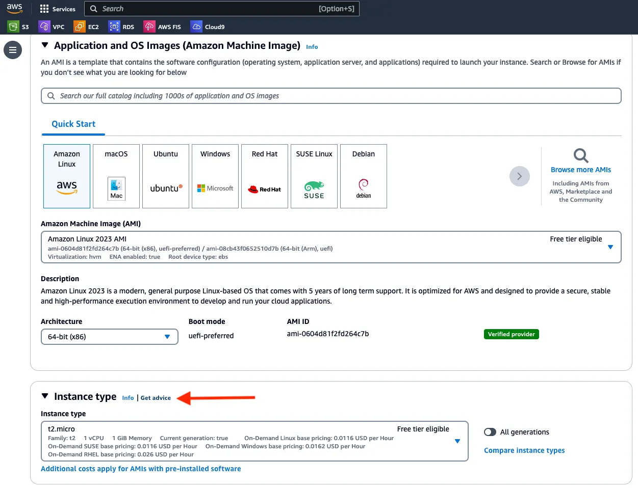 EC2 Instance Recommendation