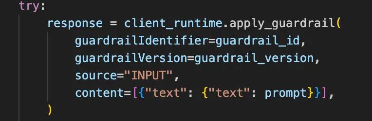 input guardrail