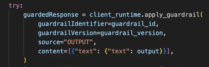 output guardrail