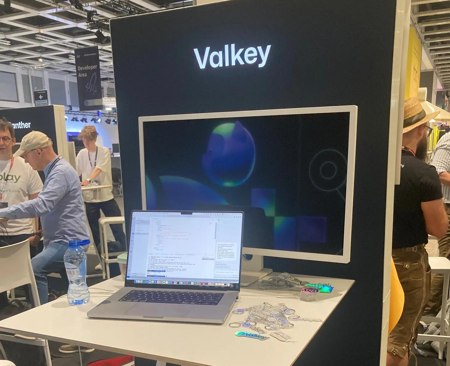 Valkey booth at WeAreDevelopers, Berlin