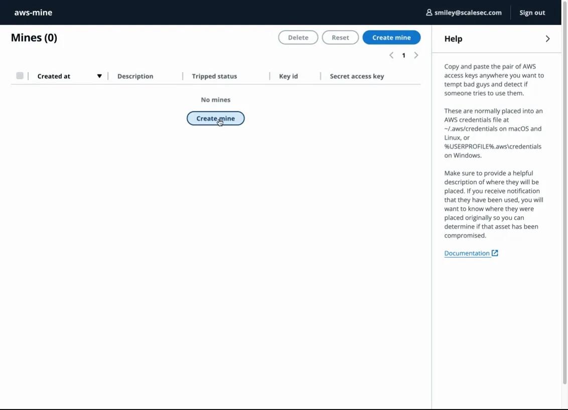 demo of aws-mine running