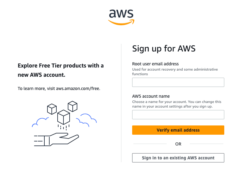 AWS Account Sign up