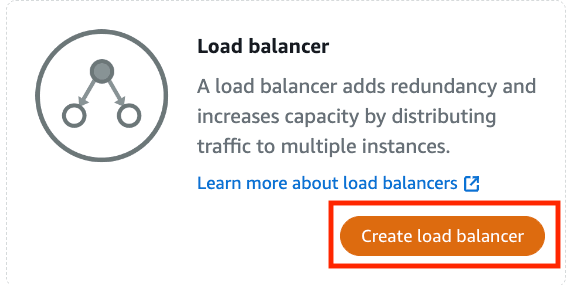 Choose Create load balancer