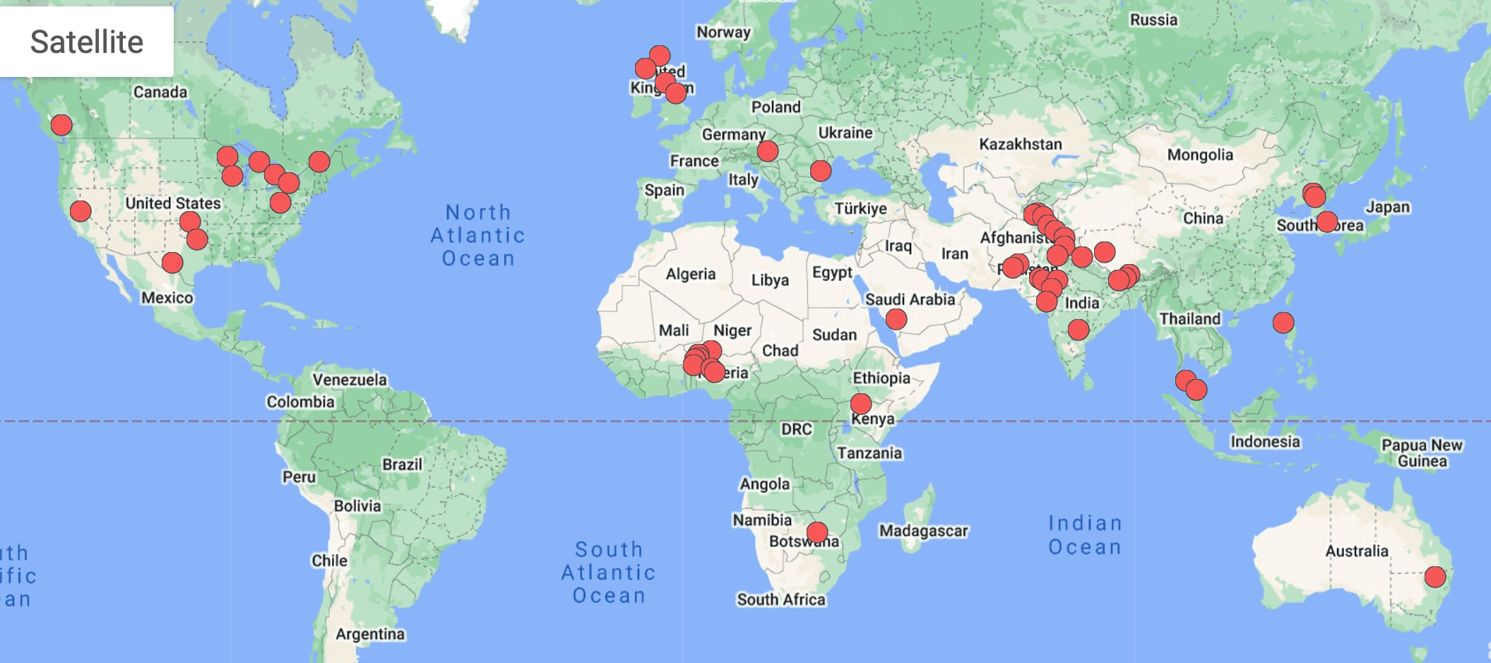 Meetup.com Map of Cloud Clubs worldwide