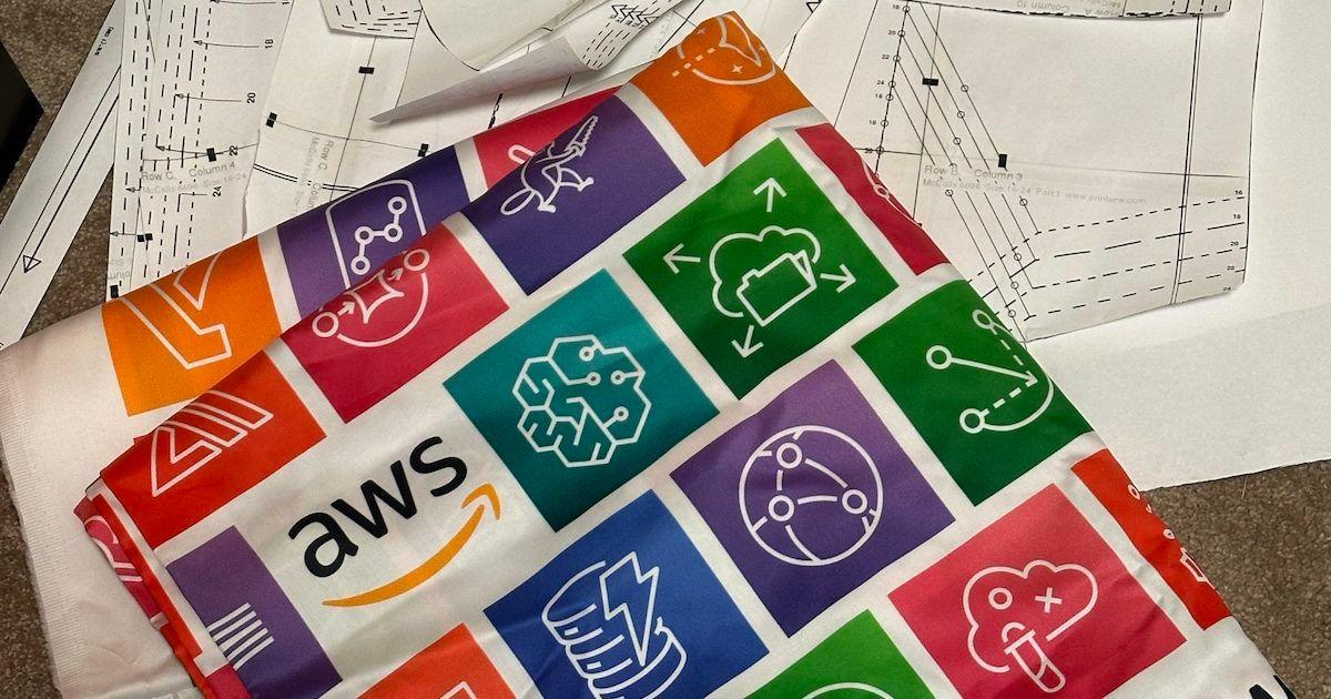 AWS fabric and paper pattern pieces