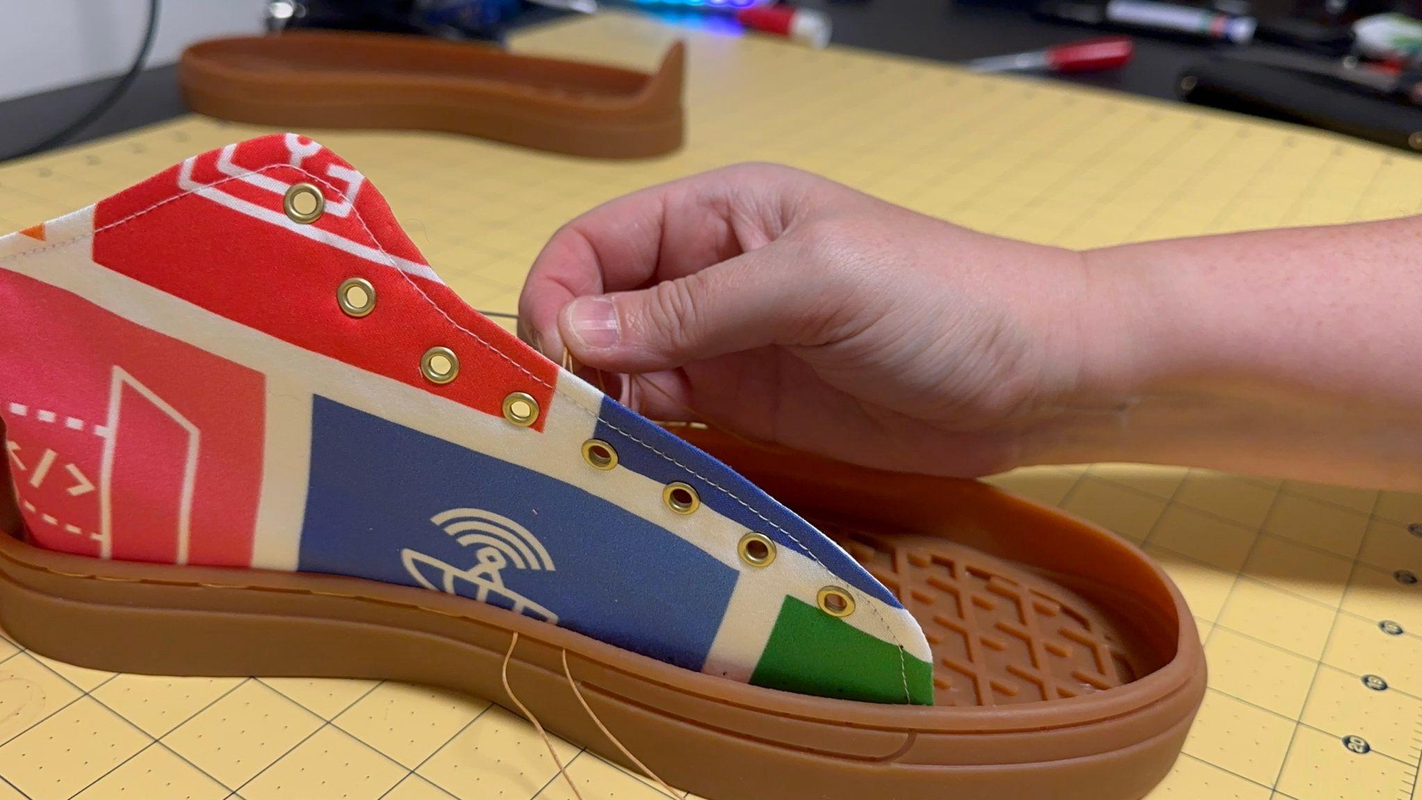 Constructing the shoes
