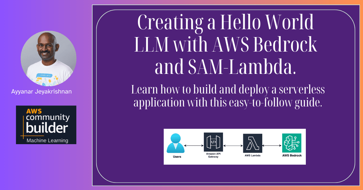Creating a Hello World LLM with AWS Bedrock and SAM (Lambda and API Gateway)