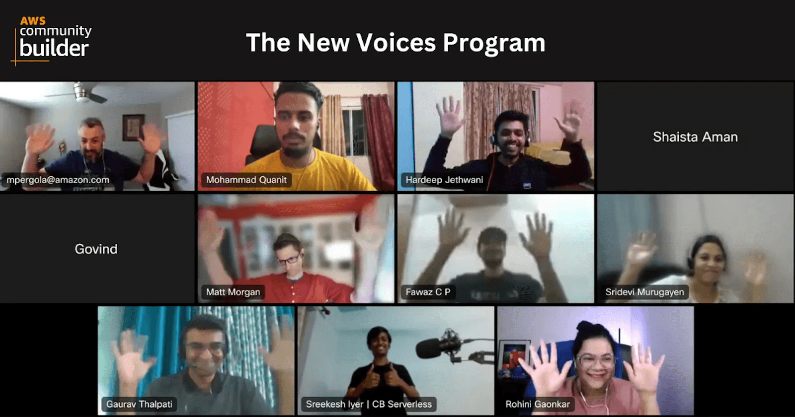 My experience with the AWS Community 'New Voices' Program