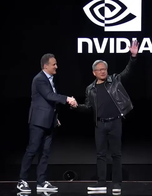 Adam Selipsky, CEO of AWS, and Jensen Huang, CEO of NVIDIA