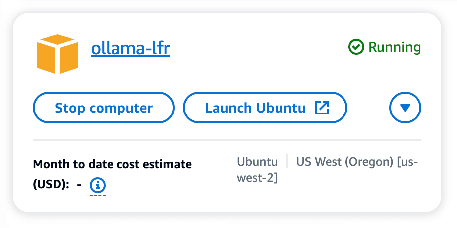 Launch the Ubuntu instance