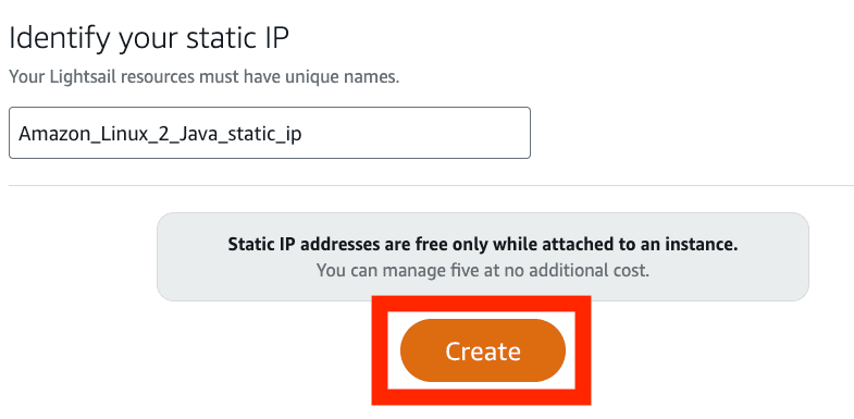 Name the static IP.