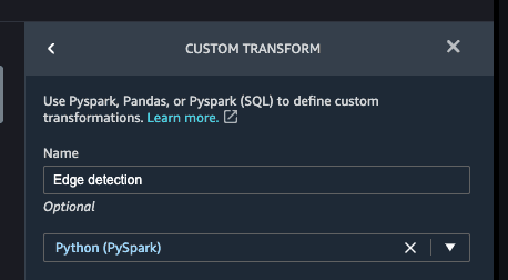 custom transform pyspark