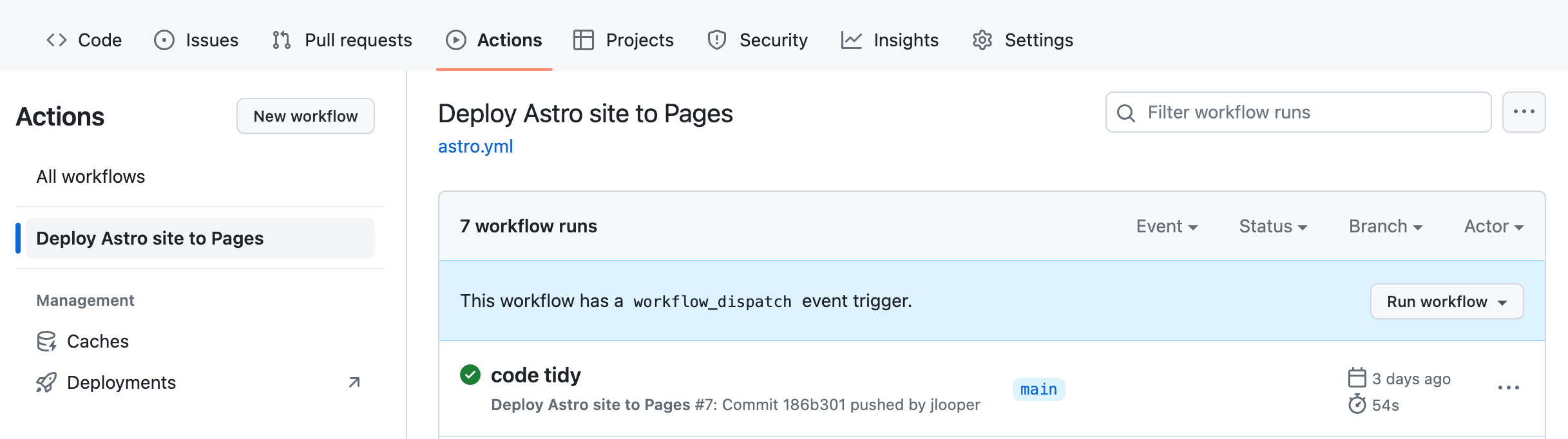 Your GitHub Actions workflow