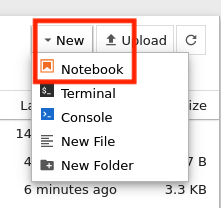 Open a new notebook