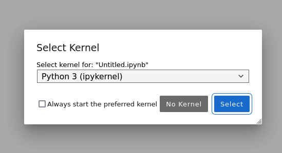 Select Python 3 to open a notebook