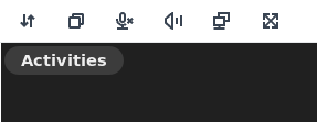 Choose Activities to display the application tool bar