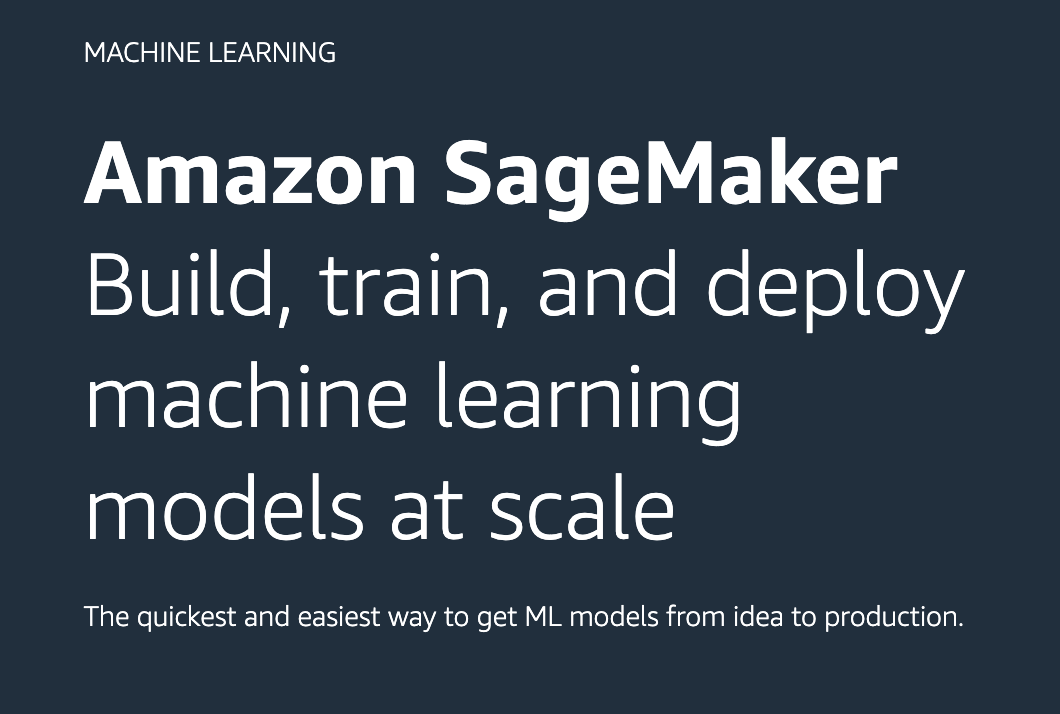 Amazon Sagemaker console