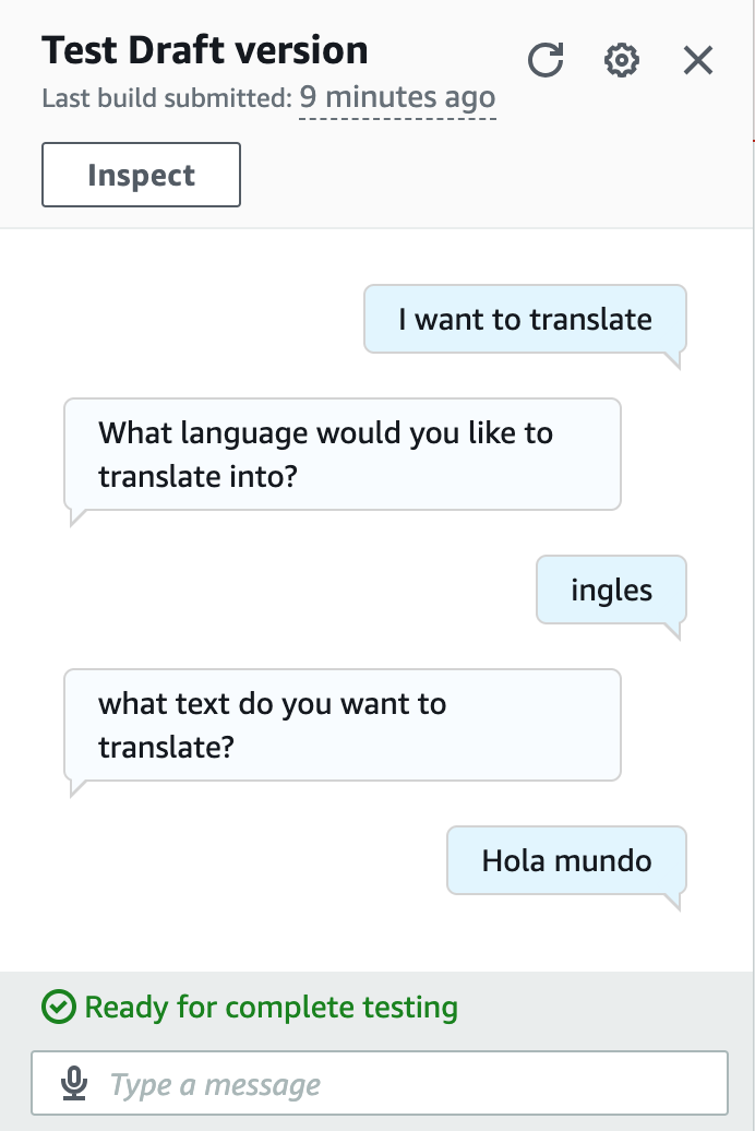 Testing the bot.