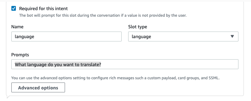 Slot language