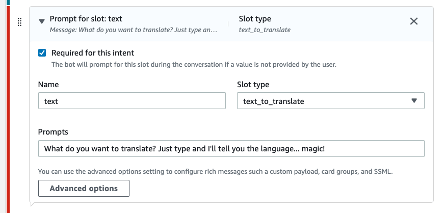 Slot language