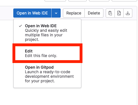 Select Edit