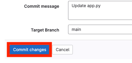 Commit change