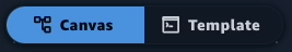 Console Canvas and Template sections
