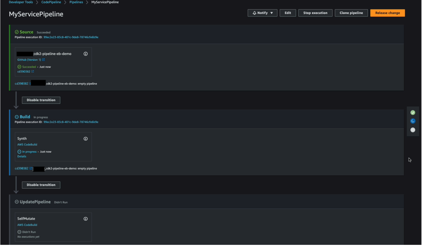CodePipeline has a new pipeline