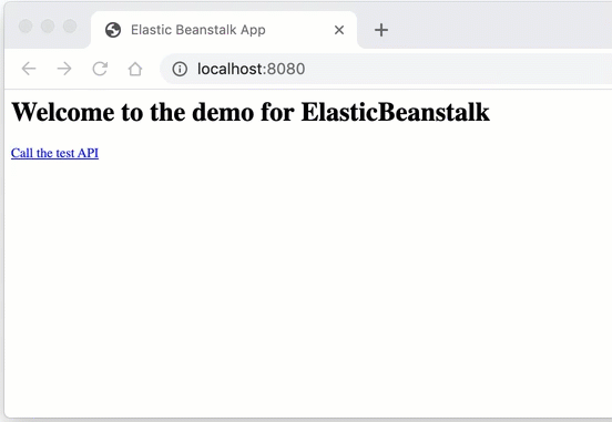 View the application in local browser