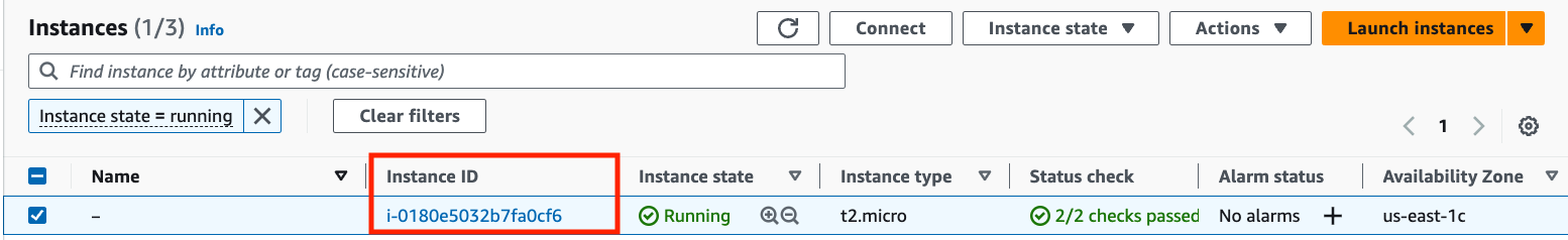 Open Summary page for the EC2 instance