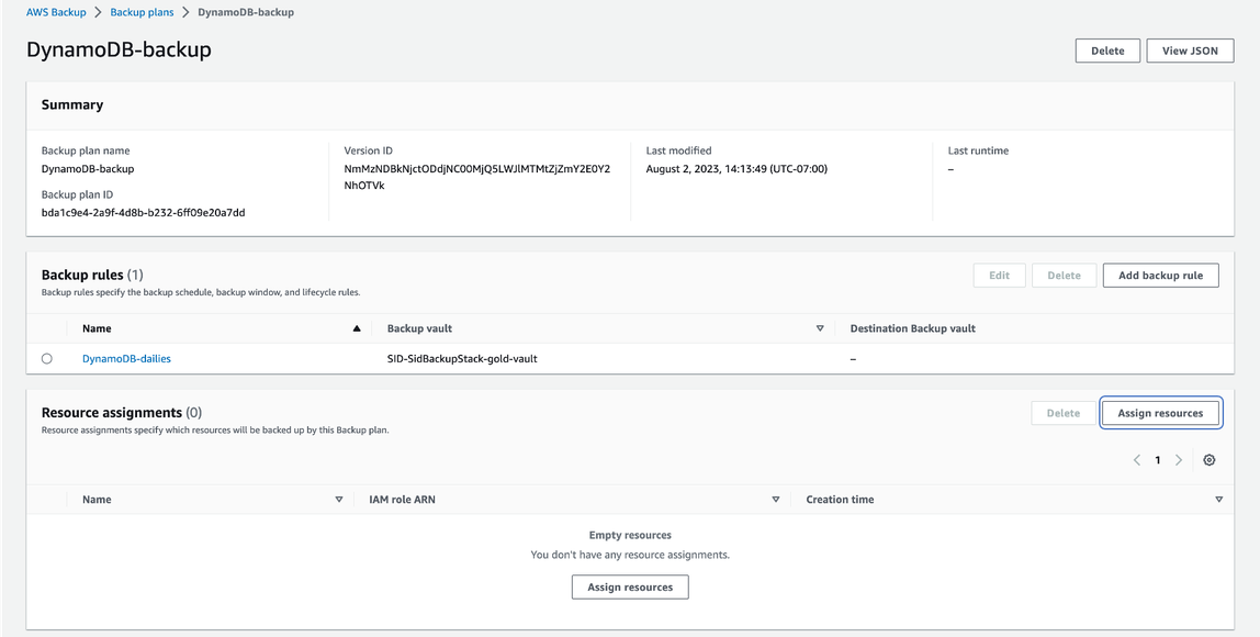 Click on Assign resources button